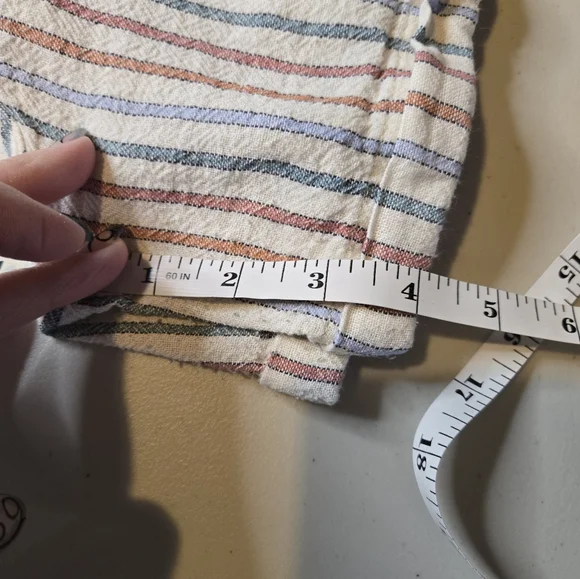 Striped Shorts, Cream/Orange/Blue/Green XL - Picture 5 of 6